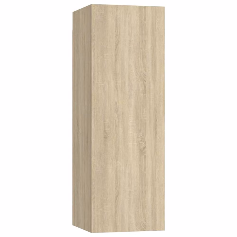 Berkfield Home Set of 2 Wall Mounted TV Cabinets in Sonoma Oak, Light Tan, W/D/H: 30.5 x 30 x 90 cm – 2