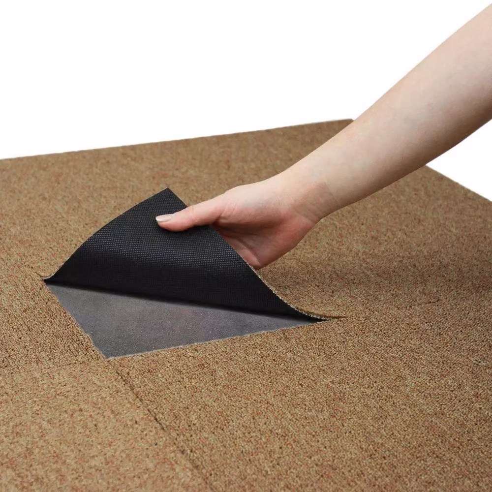 Monstershop Glue Down Carpet Tiles in Sand Brown, 10m2 – 4