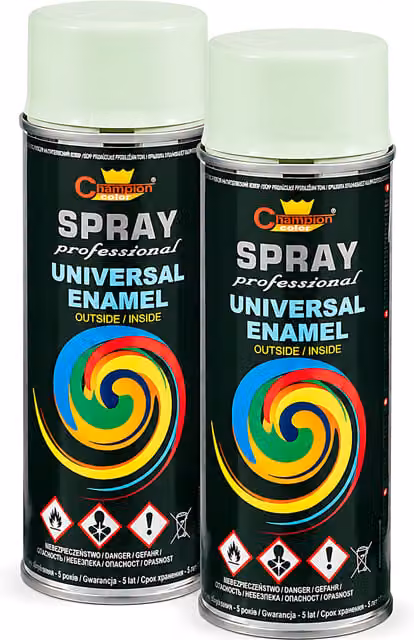 Sola High Gloss Universal Multi-Surface Spray Paint, RAL 6019 Pastel Green, 2 x 400ml