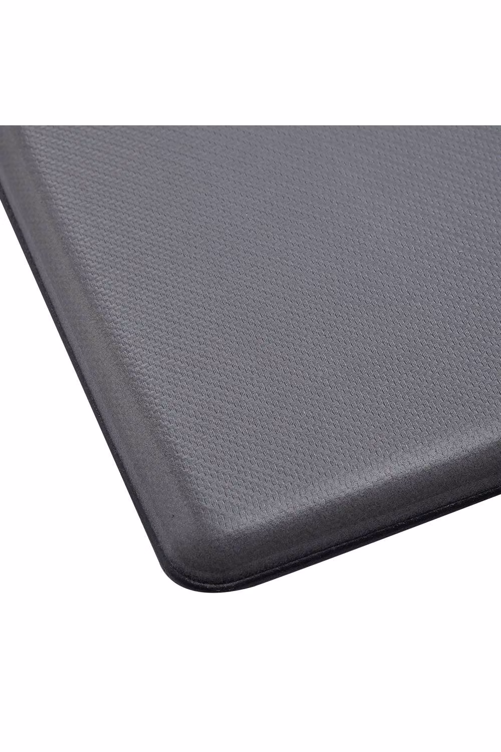 Living and Home Grey PU Leather Waterproof Non-Slip Wipe Clean Kitchen and Bathroom Mat, W: 50 cm, L: 100 cm – 2