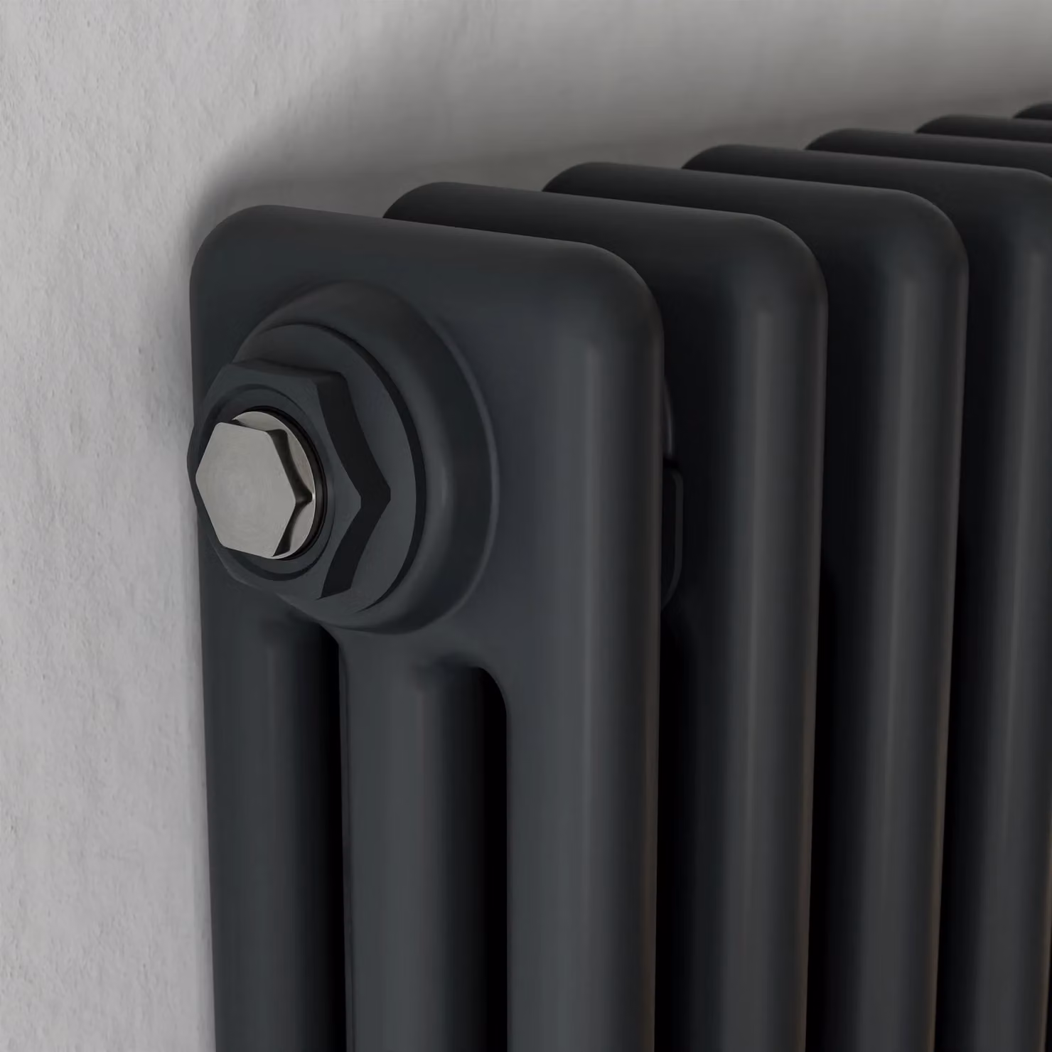 Agadon Kylo 3 Column Radiator in Grey, H x W: 60.0 x 119.0 cm – 3