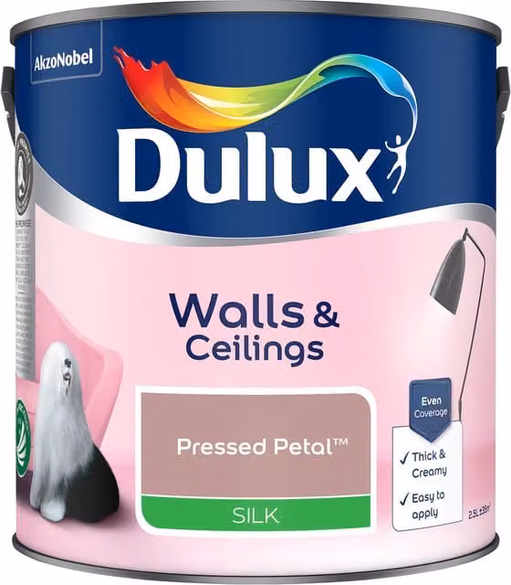 Dulux Pink Satin Gloss Water Based Dispersion Paint 2.5l – 1