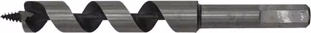 Loops Silver Hardened Auger Wood Drill Bit with Hexagonal Shank, 16 mm x 155 mm