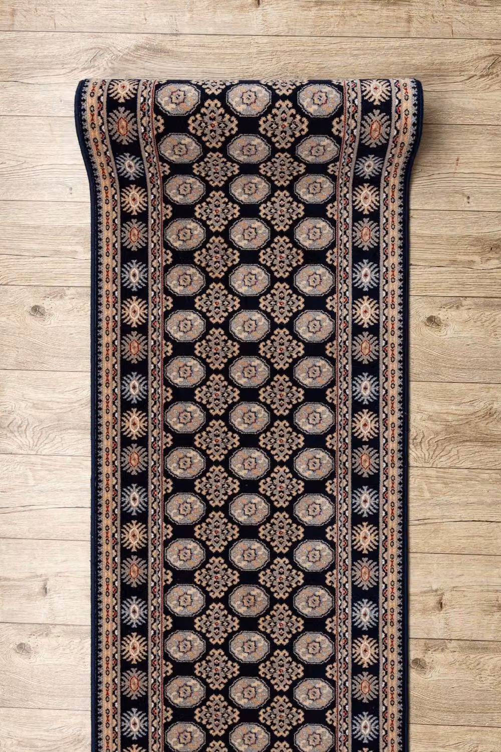 RugsX Blue Oriental Boho Wool Runner, W: 100 cm, L: 200 cm – 4