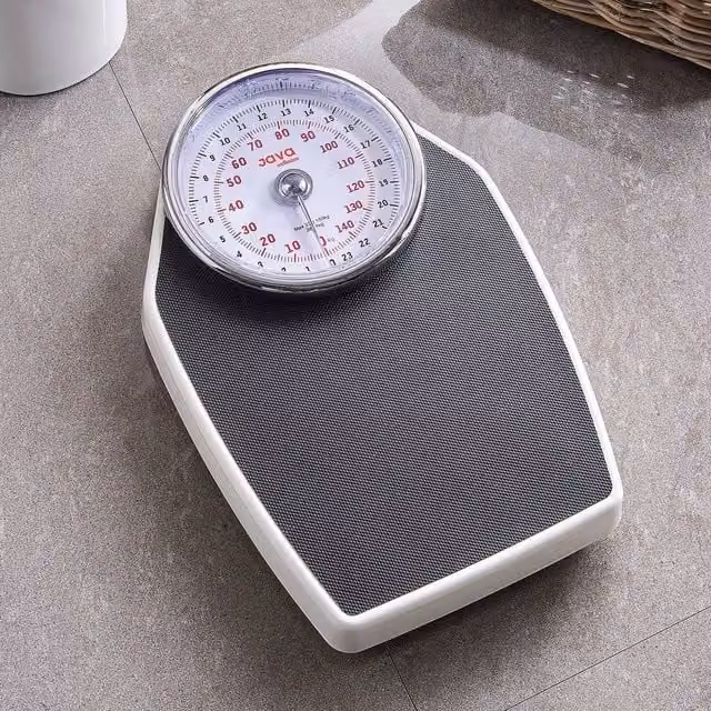 JAVA Wellness Mechanical Analogue Personal Body Scales with Anti-Slip Surface in Black and Multicolour – 1