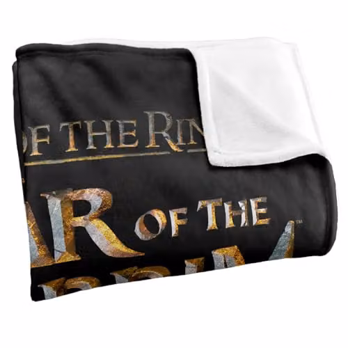 LOGOVISION Lord of the Rings War of the Rohirrim Logo Super Soft Fleece Throw Blanket, Multicolour, W/D/H: 91 x 147 cm – 2