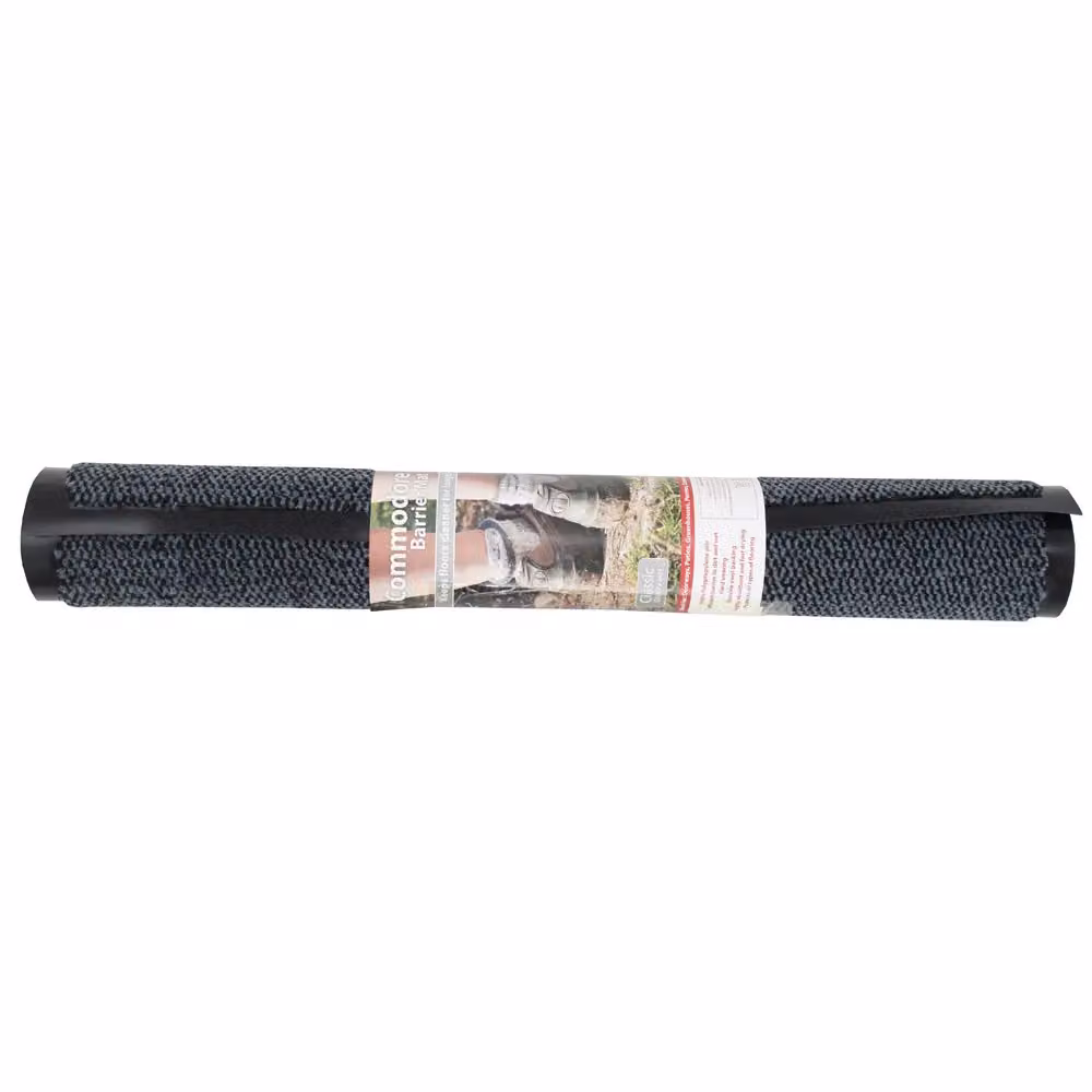 JVL Heavy Duty Dirt Repellent Barrier Door Mat, Blue and Black, W: 60 cm, L: 150 cm – 3