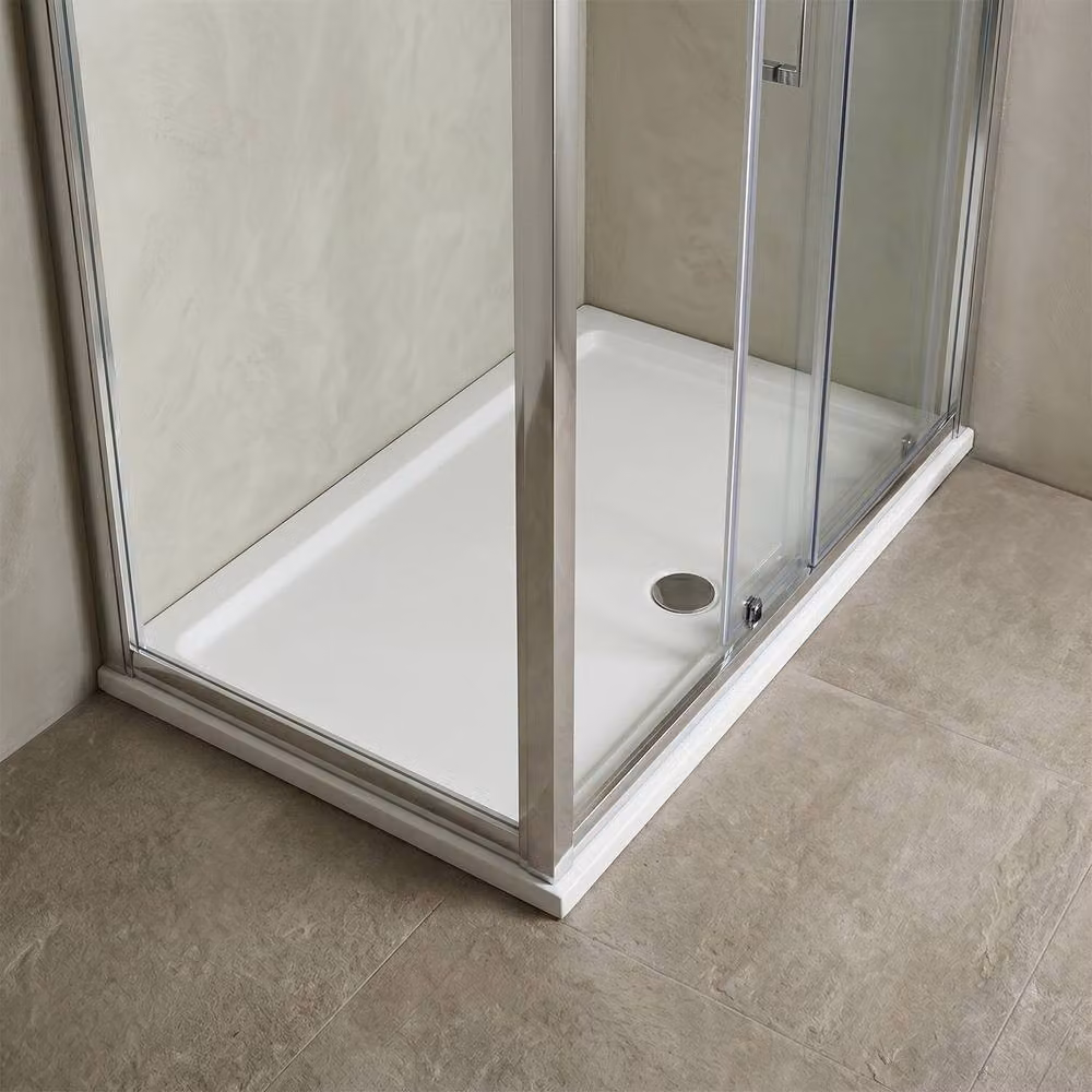 Balterley Premium Slip Resistant Rectangular Bath Mat, White, W: 140 cm, D: 80 cm – 2