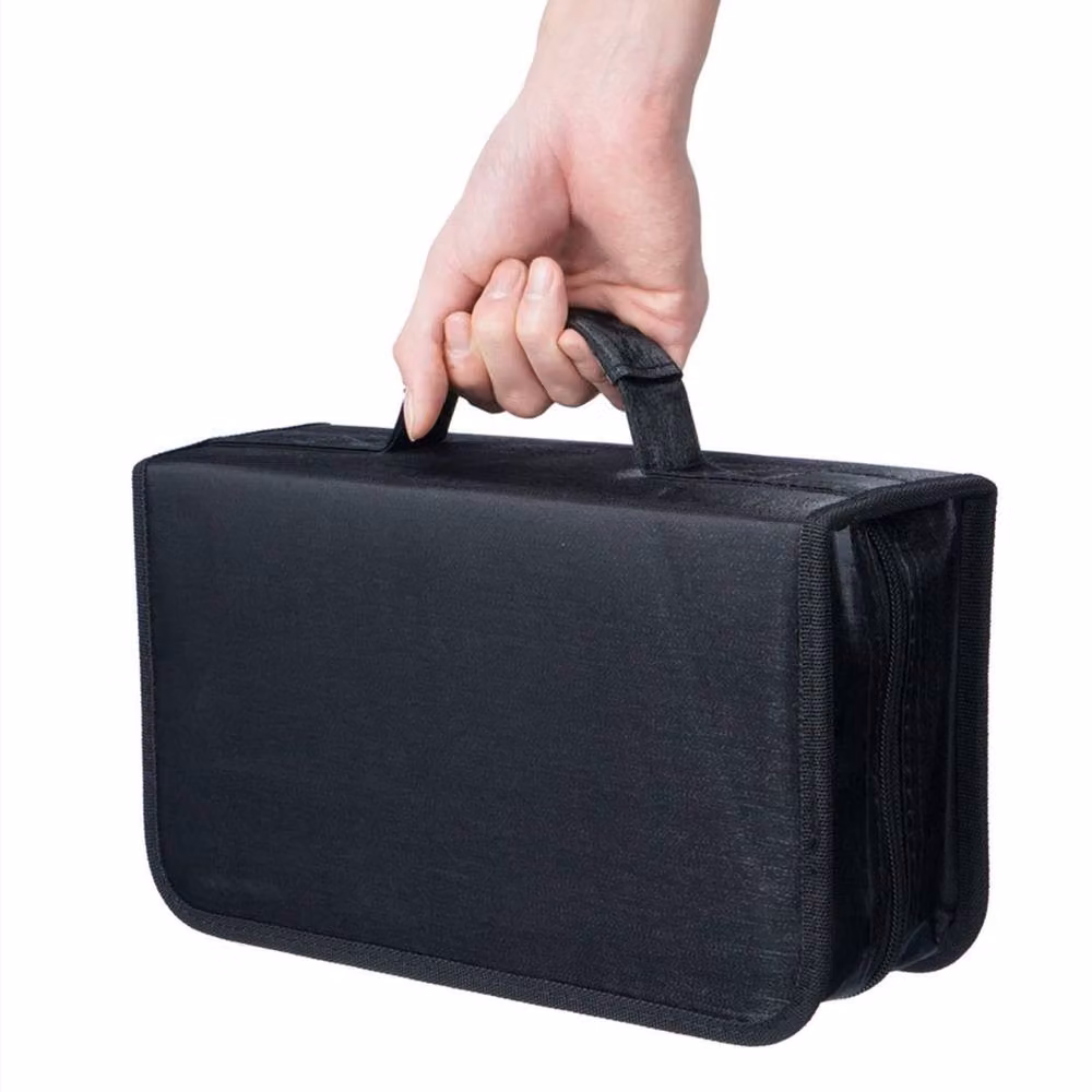 NESTLUNE Black CD, VCD and DVD Car Storage Carry Bag Case – 4