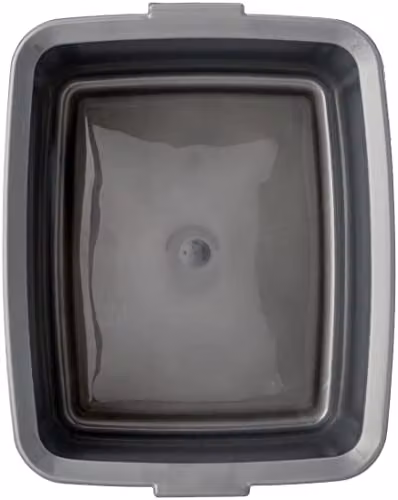 Addis Butler Large Rectangular Plastic Bowl, Metallic Silver, 12.5 Litre – 3