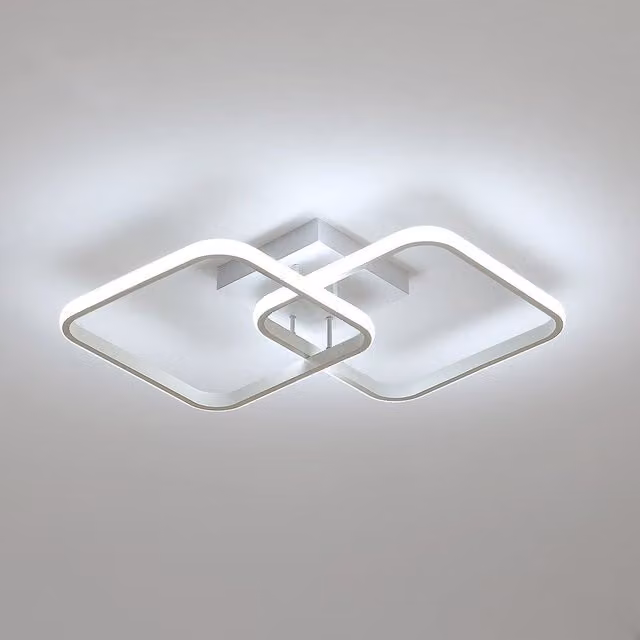 Pheashine Modern LED Ceiling Light, Cool White 6500K, 64 cm Length