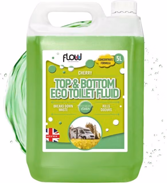 Garden Mile Cherry Scented Eco Toilet Fluid, 5L, Green