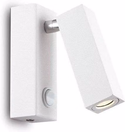 Netlighting Page LED Square Wall Reading Light in White