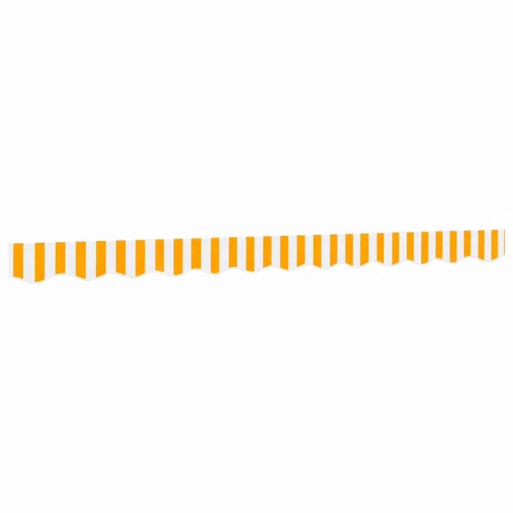 Berkfield Home Replacement Awning Valance Fabric, Yellow and White Stripe, 3 m