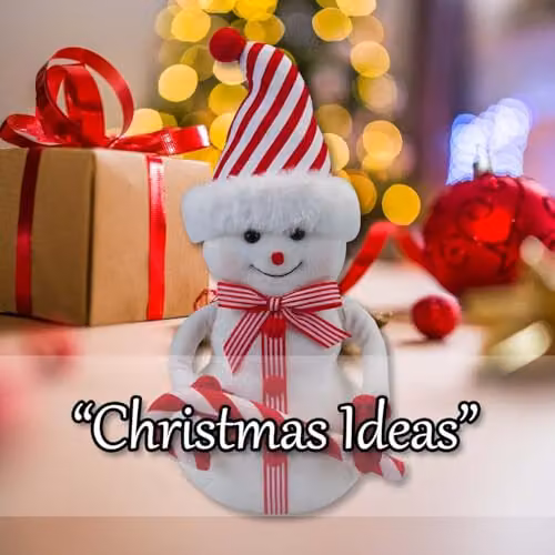 VFM e-Store Christmas Snowman Tabletop Decoration, White and Red, H 32 cm x W 13 cm – 5