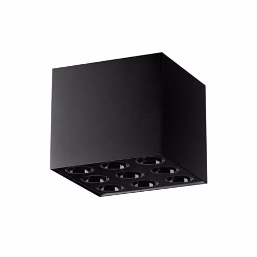 Sollux Lighting Minimalist Black Aluminium Ceiling Lamp, W/D/H: 8.3 x 9.5 x 9.5 cm – 6