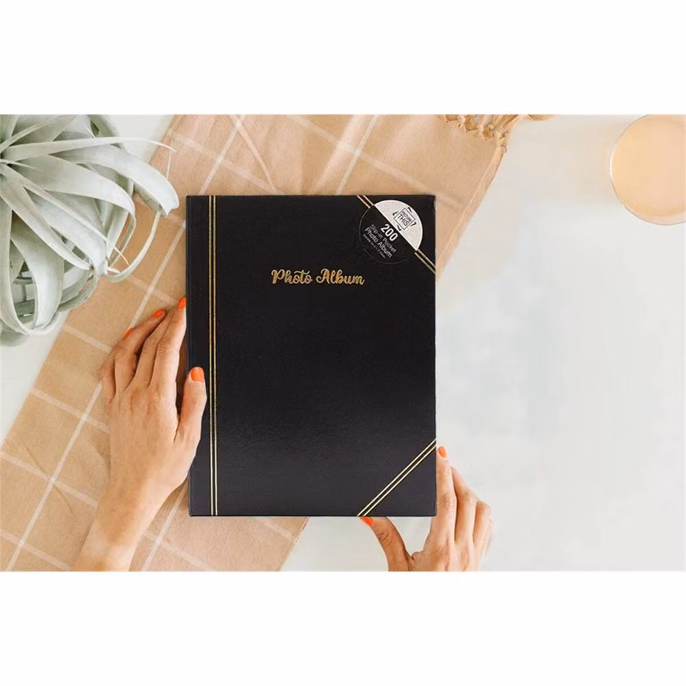 Nordara Set of 5 Black Photo Albums with 200 Slip-in Pockets, 10.16 x 15.24 cm – 6