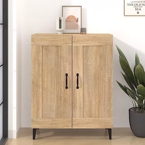 vidaXL Sideboard in Brown Sonoma Oak, W/D/H: 69.5 x 34.0 x 90.0 cm – 2