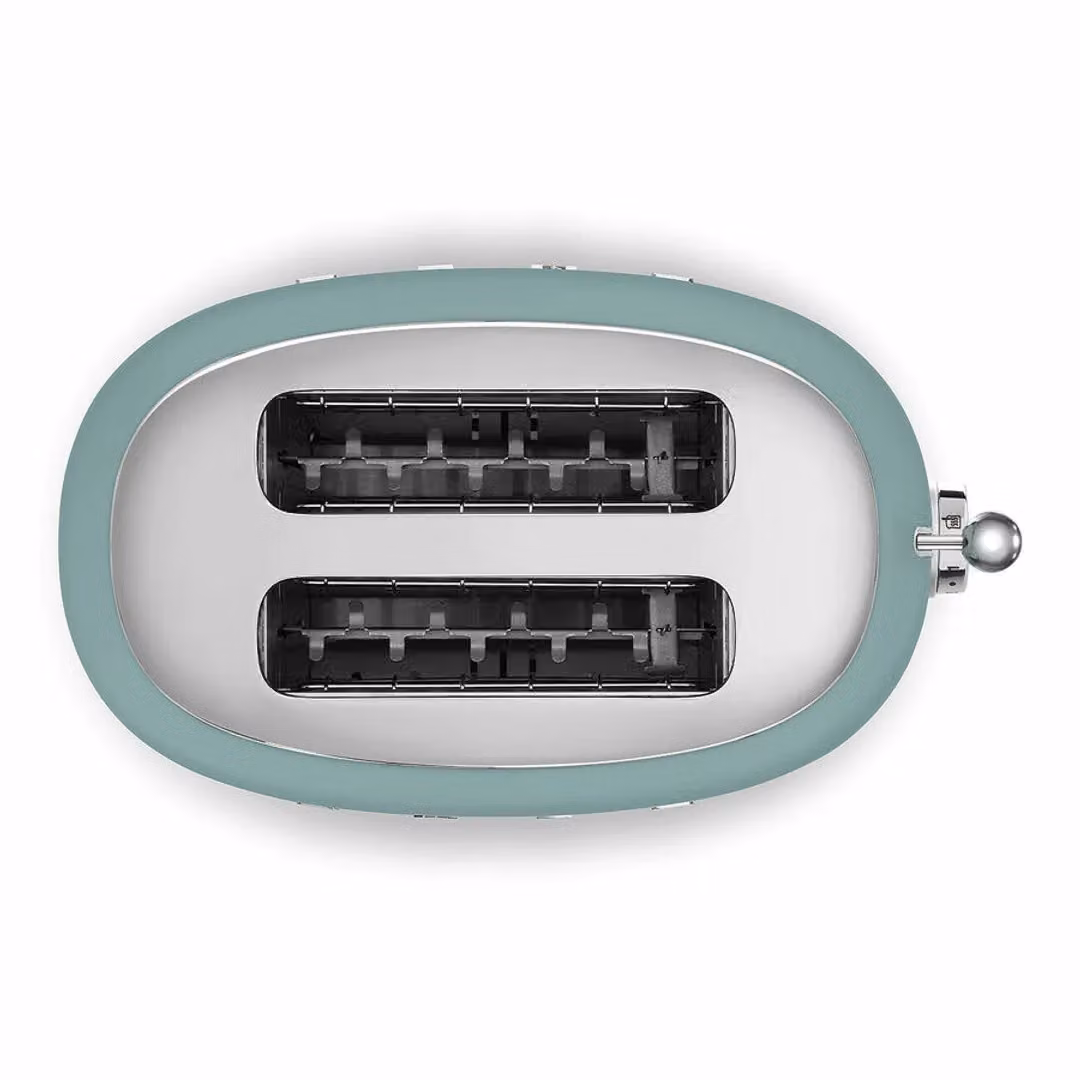 Smeg TSF01 Retro Style 2 Slice Toaster in Green and Stainless Steel – 2