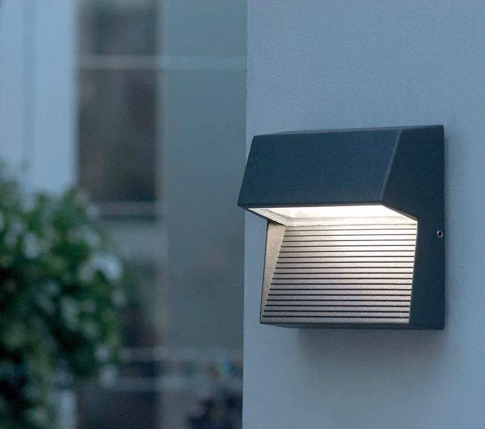 Netlighting Freyr LED 1 Light Outdoor Wall Light in Grey, IP65 Rated – 2