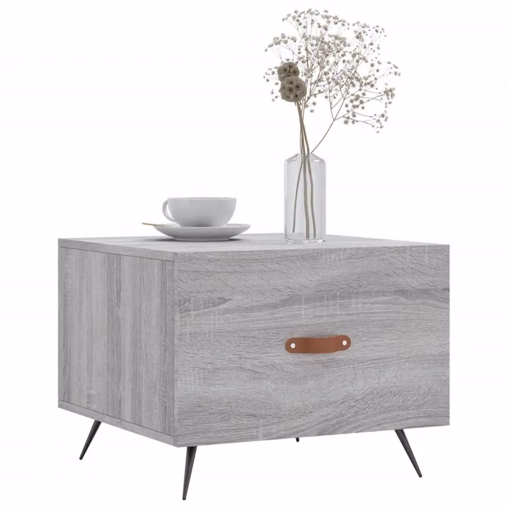 Berkfield Home Grey Sonoma Square Coffee Table, W/D/H: 50 x 50 x 40 cm – 3