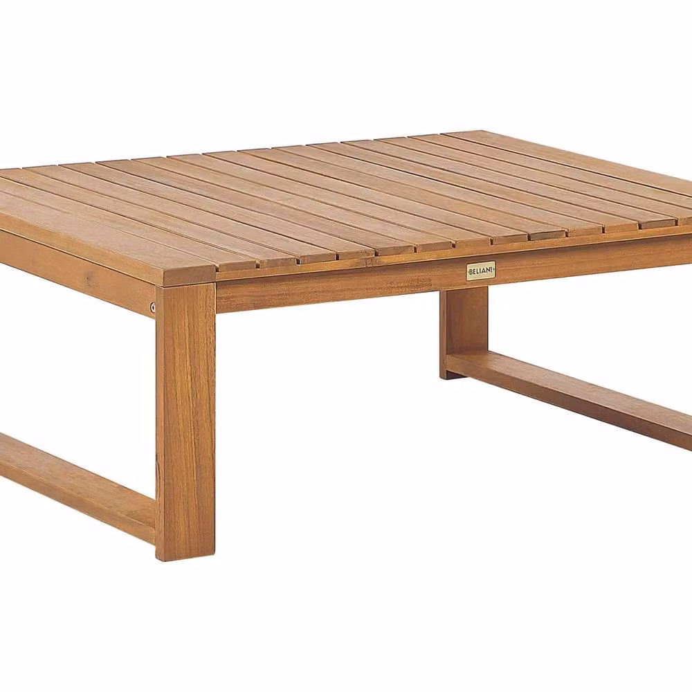 Wyld and Coco Acacia Wood Garden Coffee Table, Brown, W: 90 cm, D: 75 cm – 2