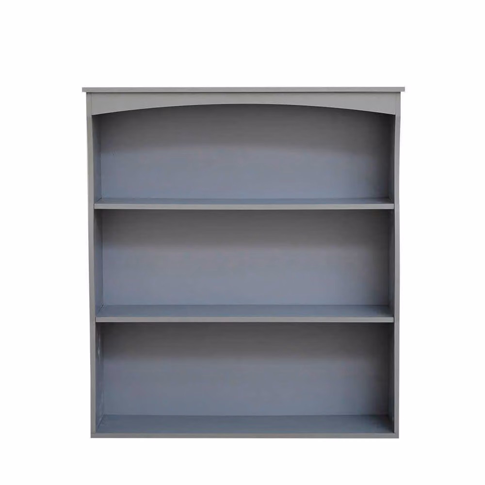 Home Source Grey Lacquered Wall Mounted 3-Tier Shelving Unit for Kitchen or Bathroom – 2
