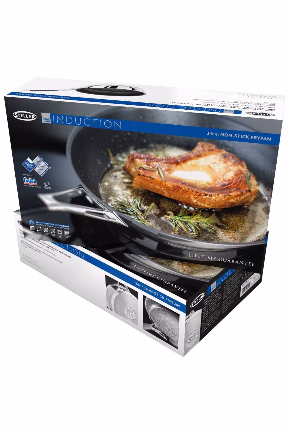 Stellar Non-Stick Aluminium Frying Pan, 24 cm, Metallic Silver – 3