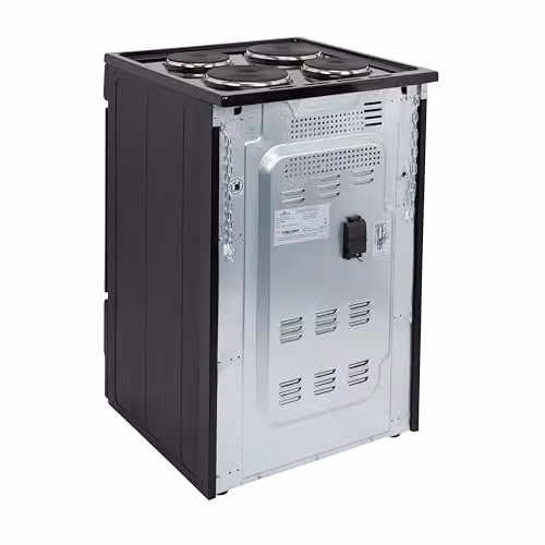 Willow 68L Freestanding Single Cavity Electric Cooker with Solid Plate, Black – 6