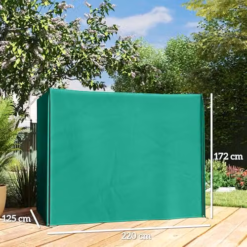 Outsunny 3 Seater Garden Swing Cover, Green, W/D/H: 220 x 125 x 172 cm – 7