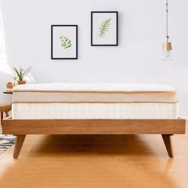 Rolipo Single Hybrid Mattress in White, 24cm Memory Foam and Pocket Sprung, W/D/H: 90 x 190 x 24 cm