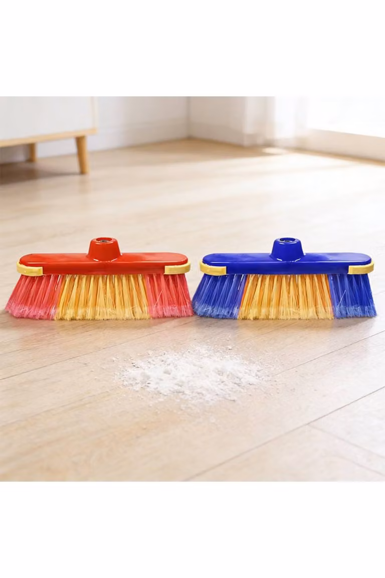 KDMD Plastic Cleaning Broom Brush Head in Multicolour, 26 cm