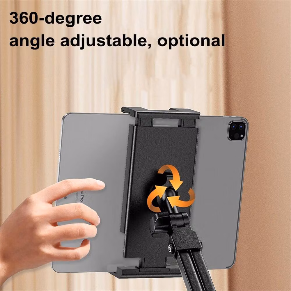 Nordara Foldable Bed Tablet Stand with 3 Metal Arms, Black – 5