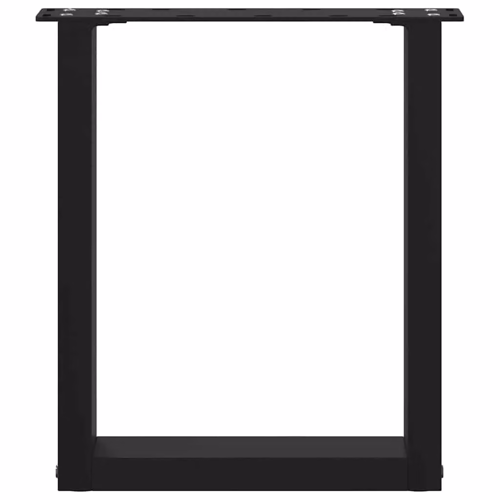 Berkfield Home U-Shaped Steel Coffee Table Legs, Black, 2 Pack, W: 28 cm, H: 42.5 cm – 4