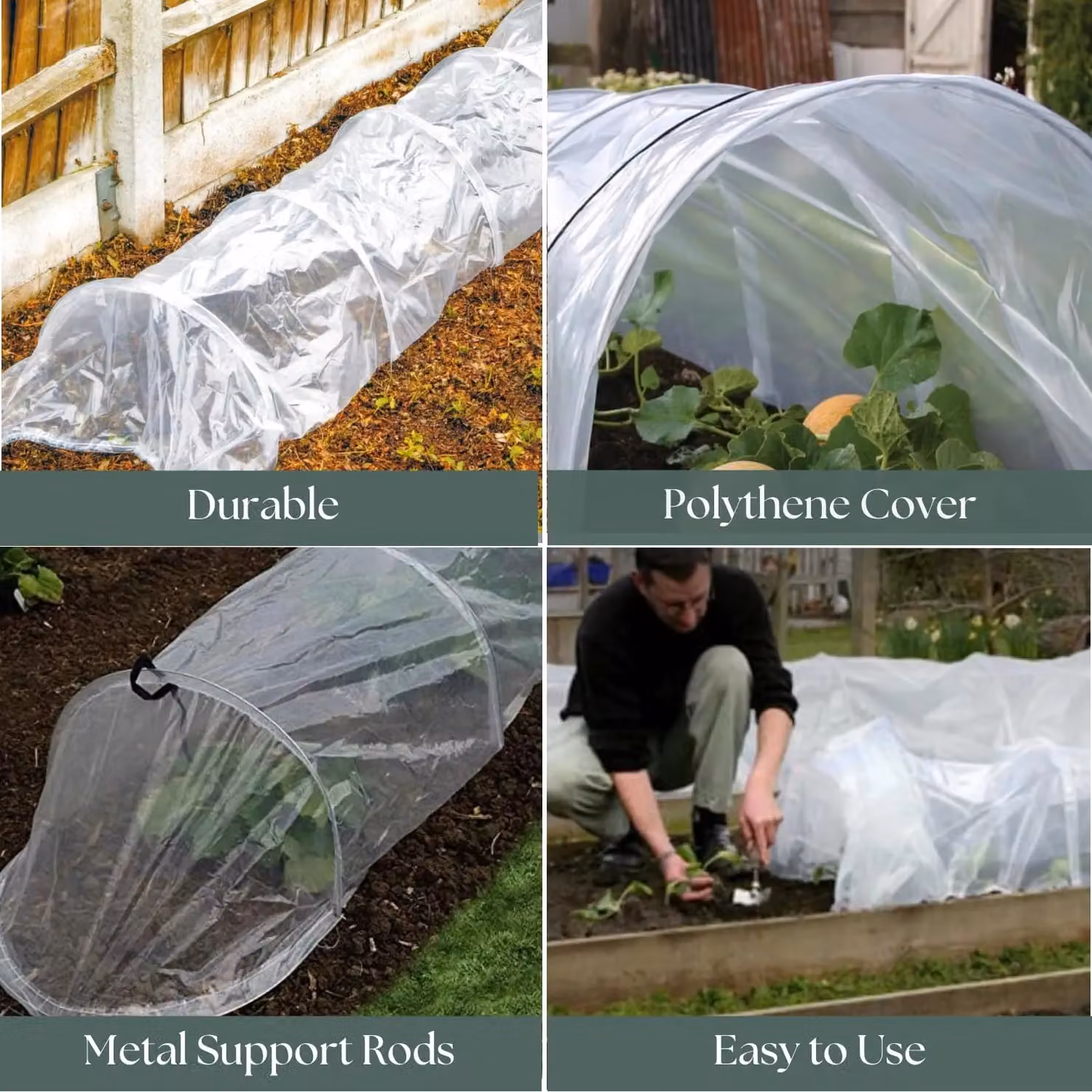 Marco Paul 3m Micromesh Growing Aid Tunnel in Clear/Transparent – 3
