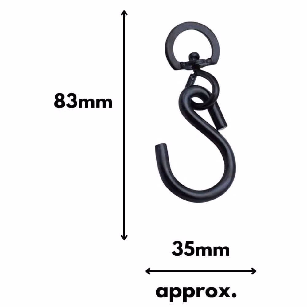 Marco Paul 2-Piece Garden Swivel Hooks in Black – 2