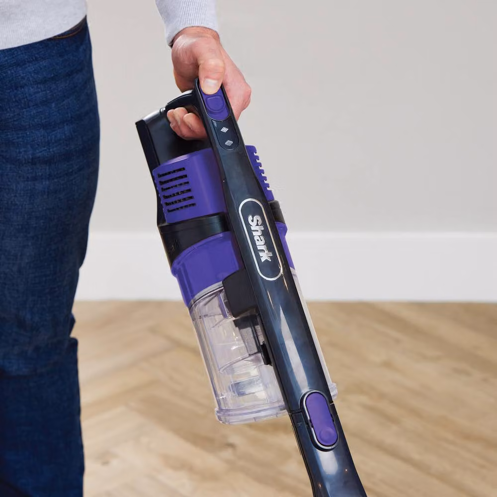 Shark Anti Hair Wrap Cordless Stick Vacuum Cleaner Flexology Pet IZ202UKT in Black and Purple – 7