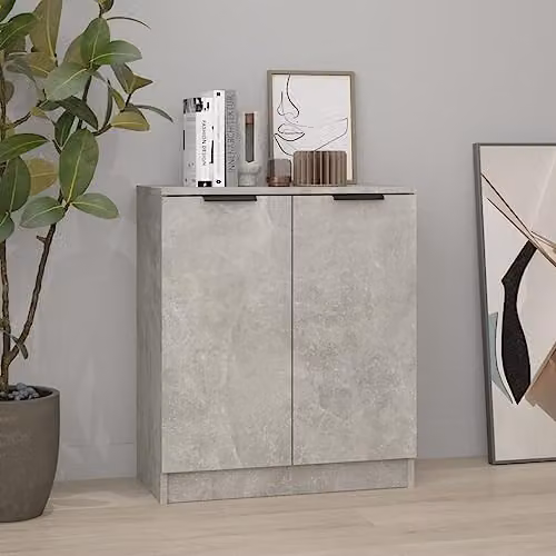 vidaXL Modern Multifunctional Sideboard in Grey, W/D/H: 60 x 30 x 70 cm – 2