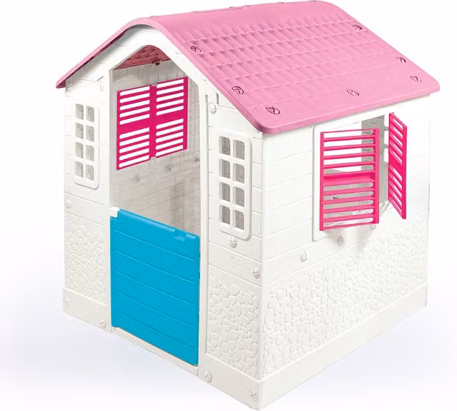 Dolu Kids Outdoor Playhouse in Pink, White and Blue