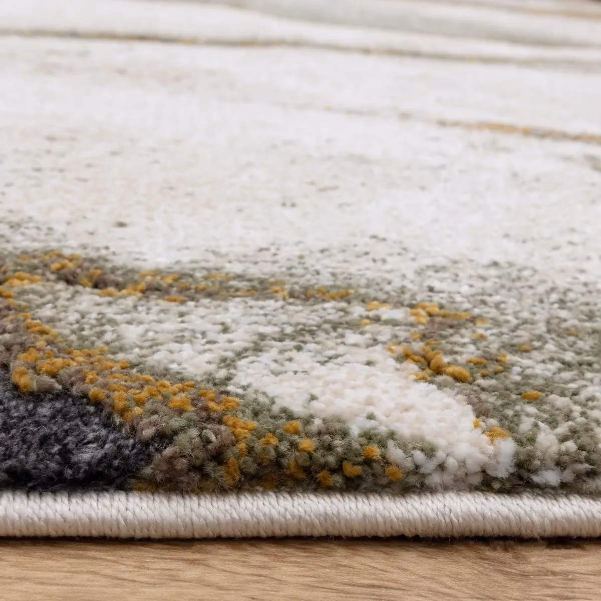 The Rug Shop UK Modern Abstract Beige Polypropylene Area Rug W: 200 cm, D: 290 cm – 5