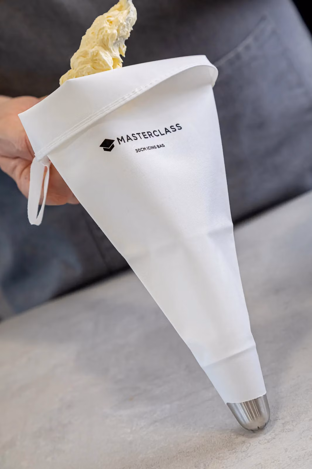 MasterClass White Cotton Reusable Icing and Food Piping Bag, 30 cm – 2