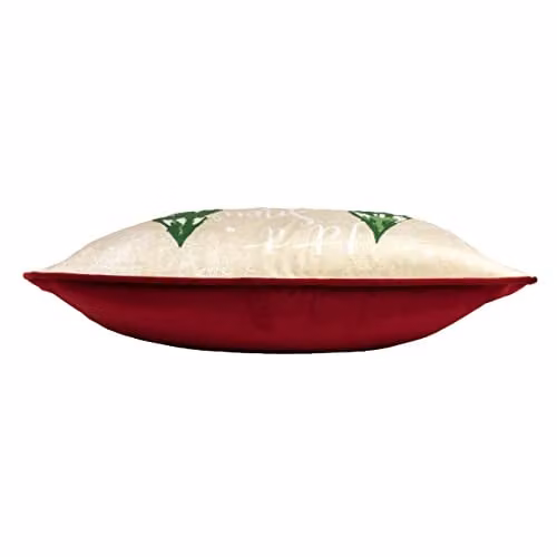 Riva Home Jolly Santa Festive Printed Velvet Cushion, Multicolour, W/D/H: 43 x 43 x 43 cm – 2