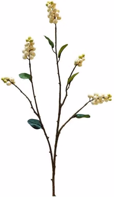 KDMD Botanica Snow Berry Stem in White, Height: 72 cm