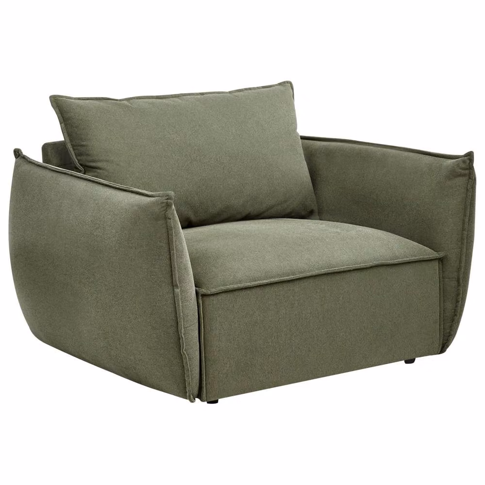 Wyld and Coco Cosy Living Room Set in Green Upholstery – 3