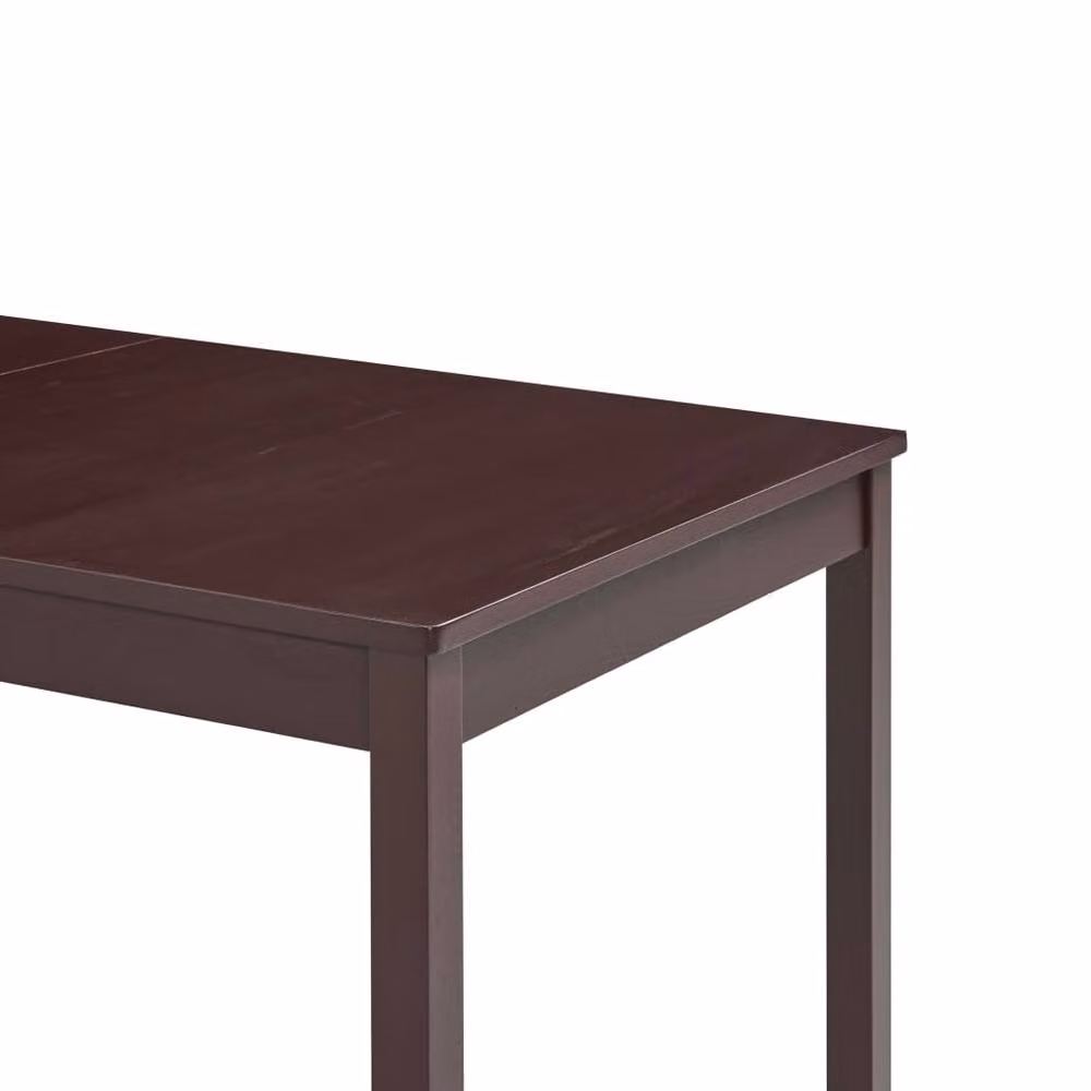 Berkfield Home Rectangular Pinewood Dining Table in Dark Brown, W/D/H: 140 x 70 x 73 cm – 4