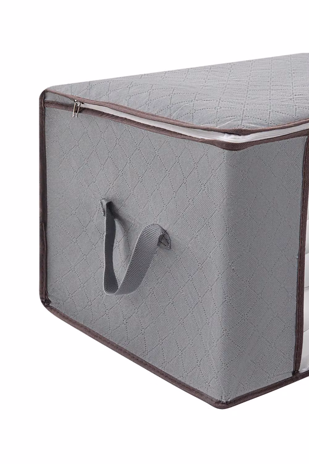 Living and Home Foldable and Stackable Fabric Clothes Organizer Bag in Grey – 2