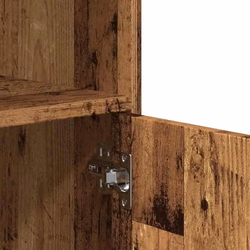 vidaXL Rolling Cabinet in Rustic Old Wood Brown, W/D/H: 55 x 40 x 91 cm – 5