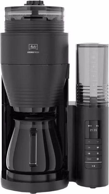 Melitta Aromafresh II Grind and Brew Coffee Machine, Black