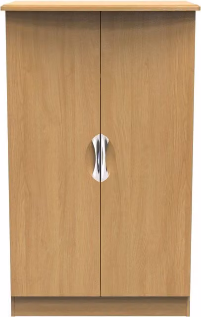 2 U Holborn Ready Assembled 2 Door Midi Wardrobe in Brown – 1