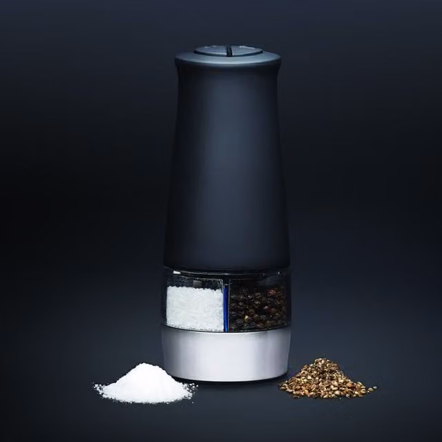 MasterClass Electric Salt and Pepper Grinding Mill in Black with Ceramic Mechanism